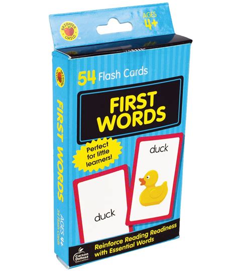 First Words Flash Cards Grade Pk 1 In 2021 Flashcards For Kids Sight