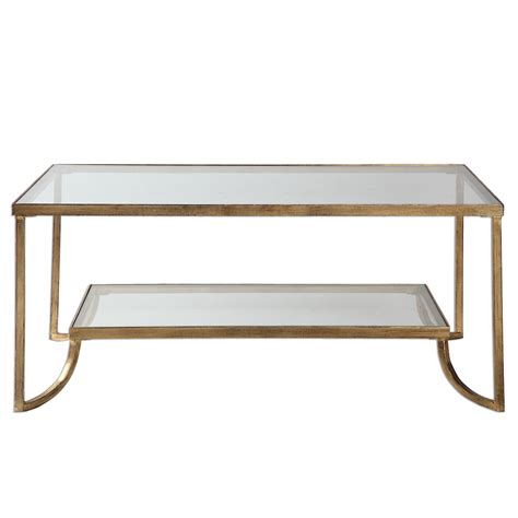 Uttermost Accent Furniture Occasional Tables 24540 Katina Gold Leaf