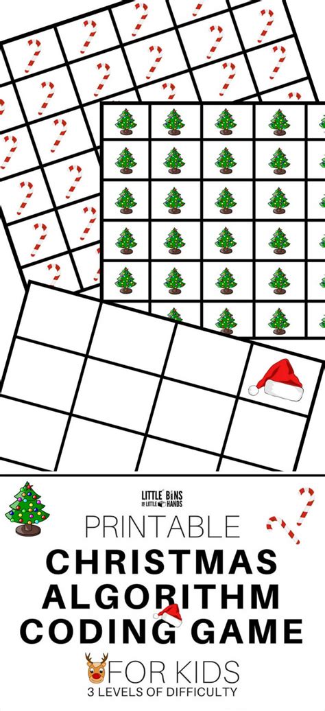 Free interactive exercises to practice online or download as pdf to print. Christmas Coding STEM Activity Game Free Printable Sheets