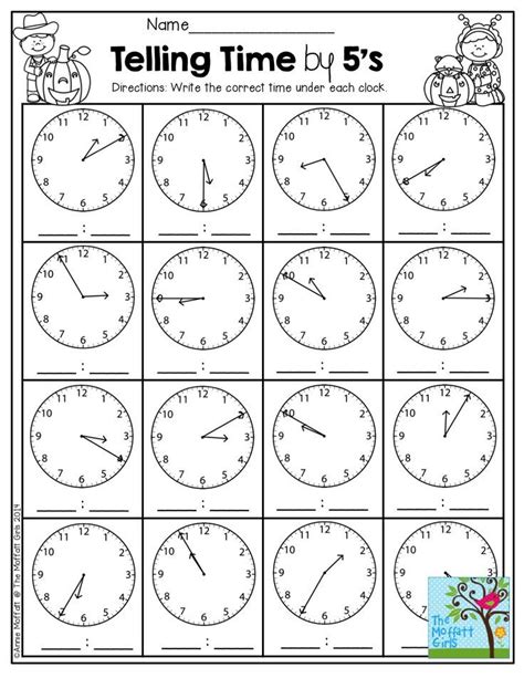 Telling Time Worksheet Grade 2