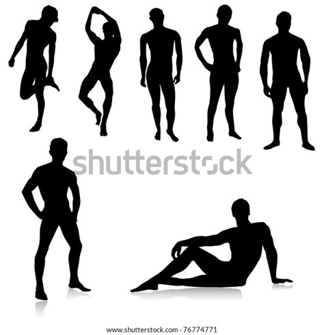 Nude Male Silhouettesvector Stock Vector Shutterstock My Xxx Hot Girl
