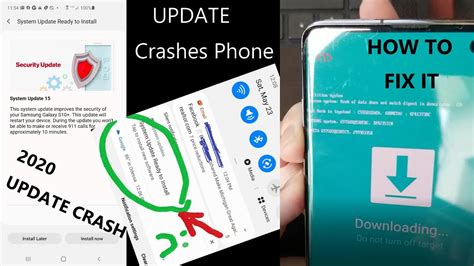 2020 Android System Update Crashes Phone Blue Screen Galaxy 10 How To