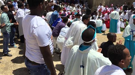Eritrean Christians In St Annas Church Tzipori Israel Youtube