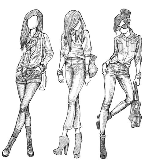 Blogger Sketch Sunday Rachel Nhan Fashion Drawing Girl Drawing
