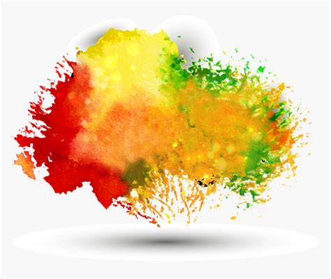 Novament Watercolor Splatter Multicolor Background