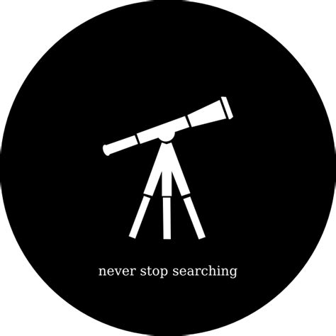 Never Stop Searching Label Vector Image Free Svg