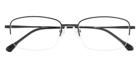 Lima Rectangle Prescription Glasses Black Mens Eyeglasses Payne