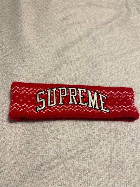 Supreme Supreme New Era Arc Logo Headband Fw17 Grailed