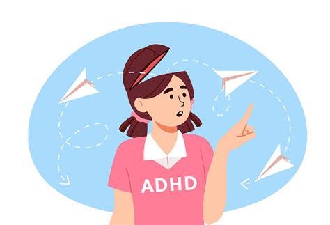 Girl With Adhd Vector Concept Stock Illustration Download Image Now