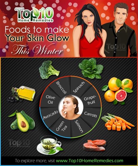 Top 10 Foods To Make Your Skin Glow This Winter Top 10