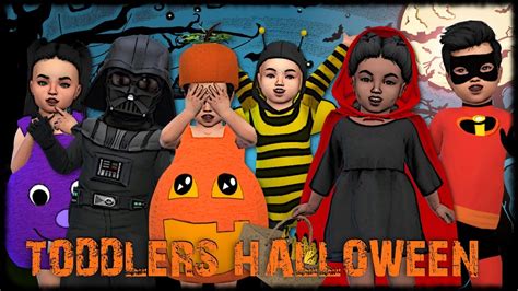 The Sims 4 Create A Sim Toddlers Halloween Costumes Cc Links Youtube