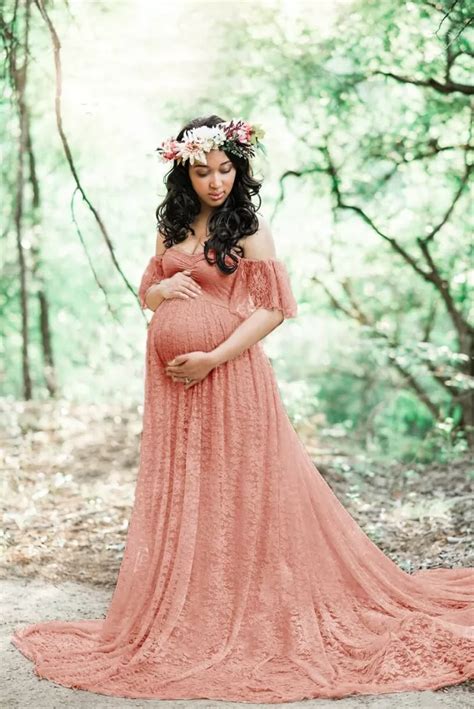 Long Maternity Photography Props Pregnancy Dress Photography Maternity