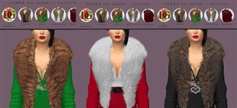 Sims 4 Fur Collar Jacket Accessory The Sims Book