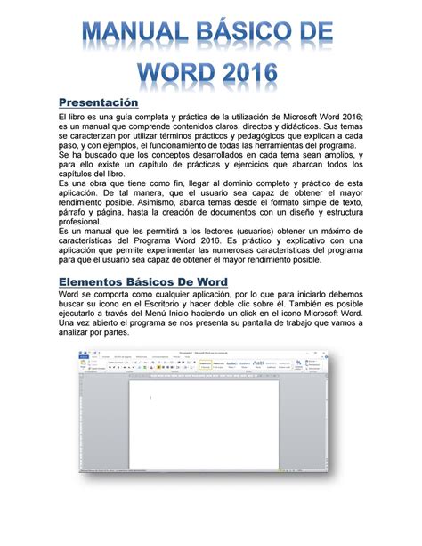 Manual Básico De Word 2016 By Daniela Issuu