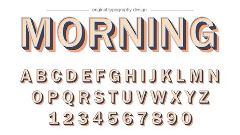 Bold Drop Shadow Typography Design 530157 Vector Art At Vecteezy