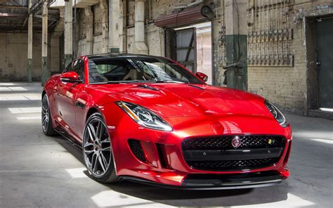 Red Sports Coupe Vehicle Jaguar F Type Car Red Cars Hd Wallpaper