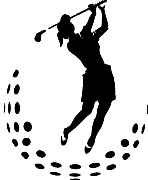 Lady Golfer Silhouette Clip Art ~ Png Lady Golfer Transparent Lady