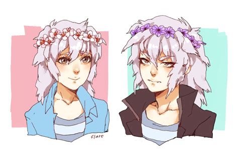 Babys First White Haired Anime Boys By Flarefyre On
