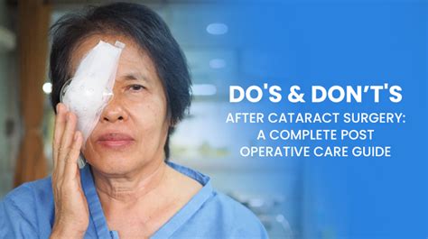 Do S Donts After Cataract Surgery A Complete Post Operative Care