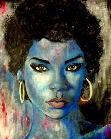 Blue Lady Painting By Christopher Brown Fine Art America