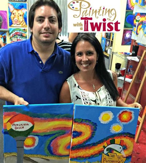 I am already looking forward to taking the hubby to painting with a twist for a date night out or even joining some girlfriends for our always needed girls night out. Painting With A Twist - Pensacola Pride - Lynsey Kmetz