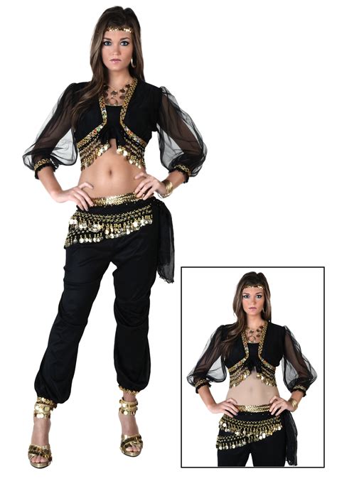 Unique Black Belly Dancer Costume Adult Gypsy Costumes