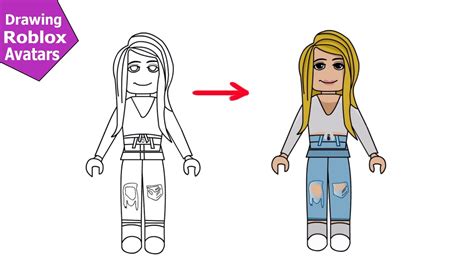 Roblox Avatar Drawing Easy Drawing Your Avatar For Free Bocamawasuag