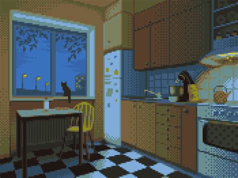 In The Kitchen Pixel Art By Me 15 Colors Used Rs