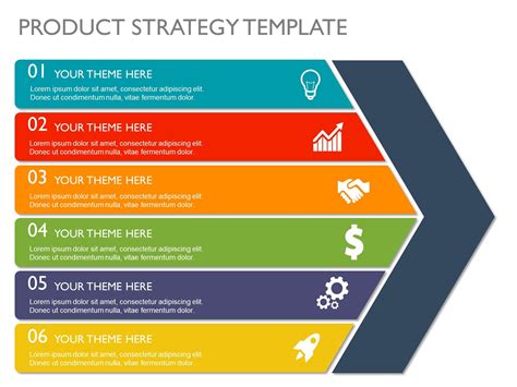 Colourful Arrows Product Strategy Templates My Product Roadmap