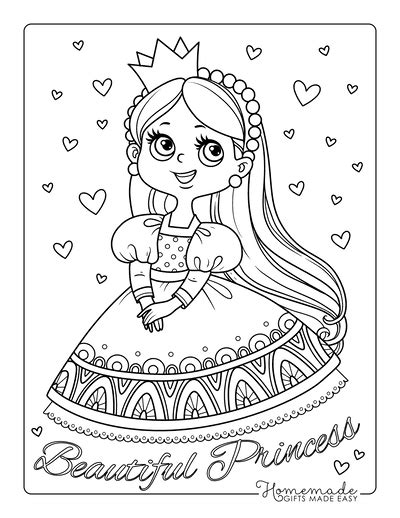 61 Princess Coloring Pages Free Printables For Kids And Adults