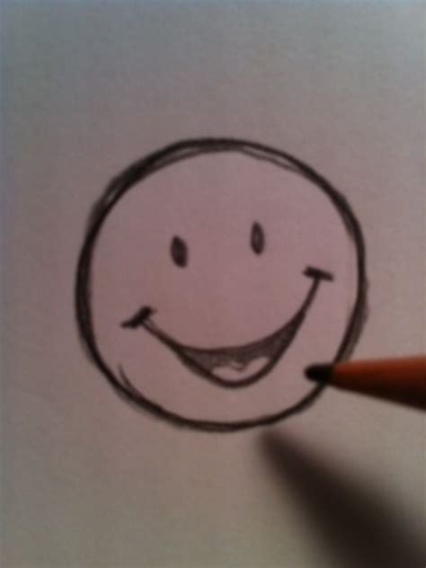 How To Draw A Happy Face Feltmagnet