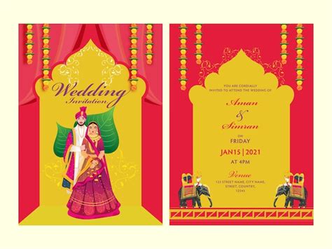 Indian Wedding Card Images Free Vectors Stock Photos And Psd