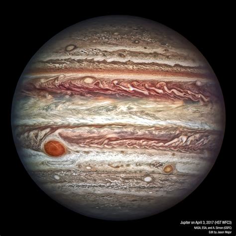 Heres Hubbles Newest Knockout Portrait Of Jupiter Lights In The Dark