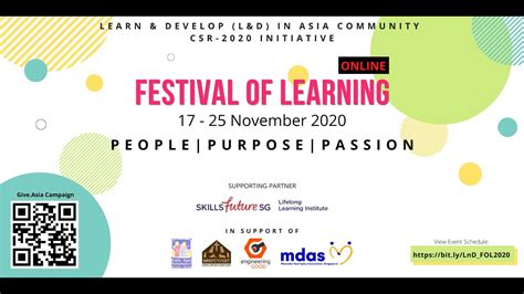 Festival Of Learning 2020 Programme Schedules 17 25 Nov Youtube