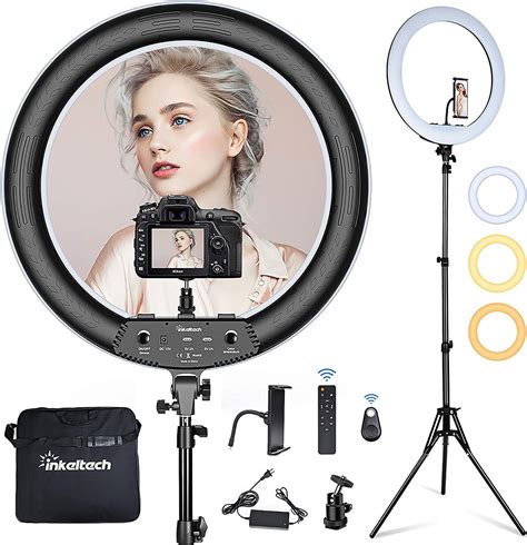 Buy Inkeltech 21inch Ring Light With Tripod And Phone Holder 3000k
