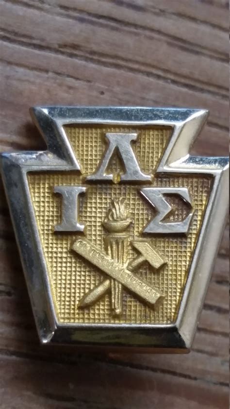 Vintage Fraternity Pin 10k Gold Pin Lambda Lota Sigma Etsy
