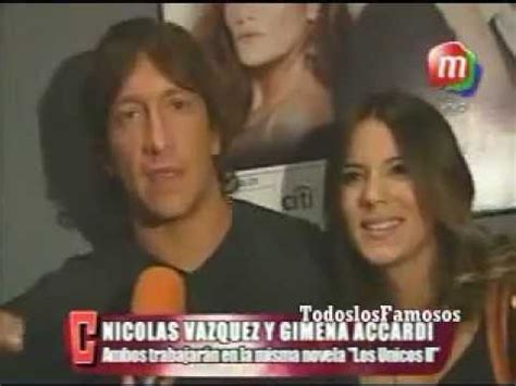 Luego de varios años juntos, nicolás vázquez y gimena accardi se han vuelto una de las parejas más consolidadas del medio y sus fanáticos la cosa no terminó ahí, ya que gimena quiso vengarse de su marido y lo mandó al frente con una foto en donde se lo ve tomando mate con un look de. Convicciones- Nicolas Vazquez y Gimena Accardi -25.01.12 ...