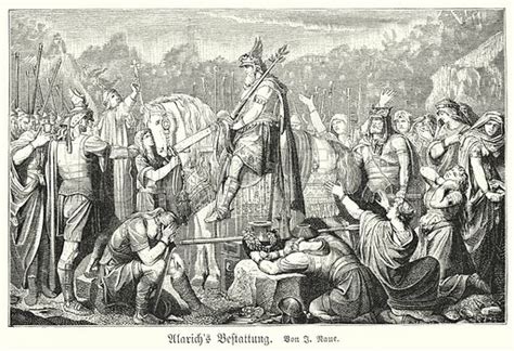 Funeral Of Alaric I First King Of The Visigoths Stock Image Look And