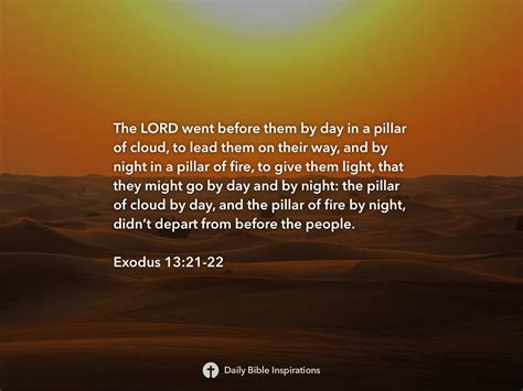 Exodus 1321 22 Daily Bible Inspirations