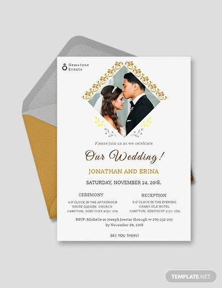 Wedding Invitations Examples 20 In Psd Designs And Examples In Word