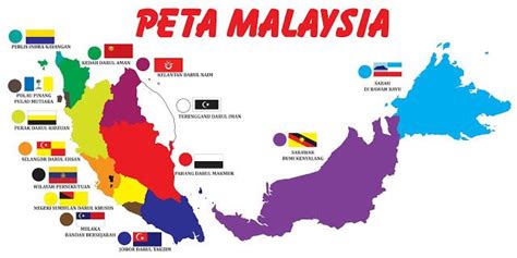 There's tropical rainforests, hills covered with tea plantations. Peta Malaysia | Peta, Asia map, Malaysia