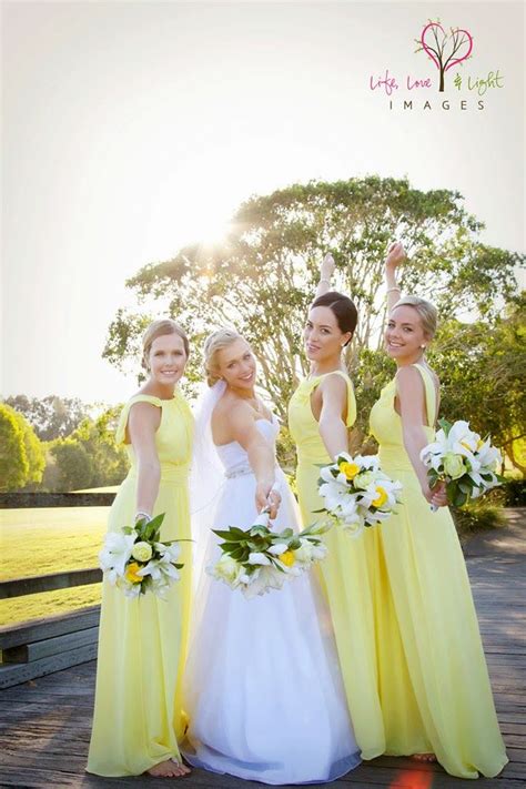 The perfect dresses & accessories for your bridal party. Wedding Theme: Pastel Green and Yellow - We Do Dream Weddings!