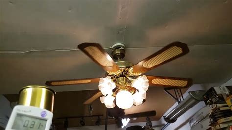 Jcpenney 6 Blade Ceiling Fan With Cane 1 Of 2 Youtube
