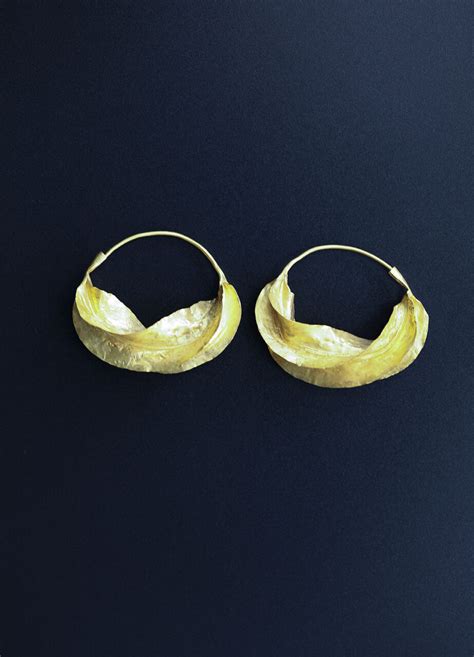 22k Gold Fulani Earrings Fulaba Exclusive Jewelry From African High