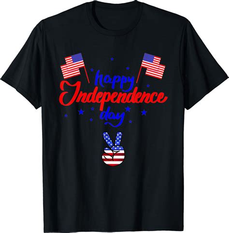Happy Independence Day USA T Shirt Amazon Co Uk Fashion