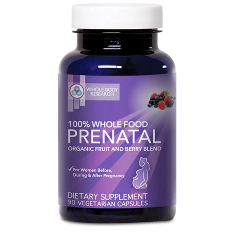 They help promote the development of the baby's teeth and bones. Whole Body Research 100% Whole Food Prenatal