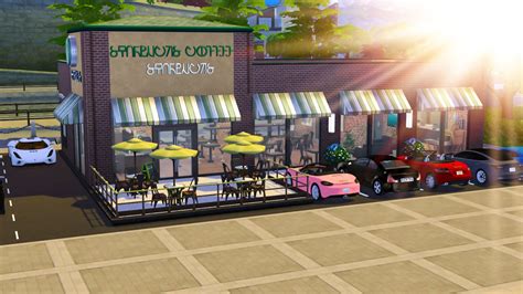 Sims 4 Starbucks Cc Lot 3 Desire Luxe