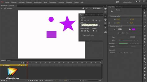 Adobe Animate Cc 2015 Tutorial - Tutoriel Adobe Animate CC 2015 : Aligner, distribuer, et uniformiser