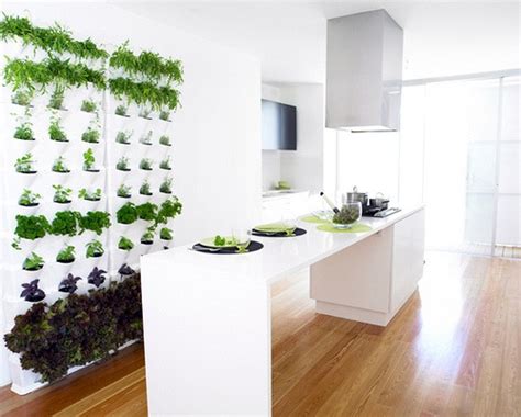 This one consists of hanging terracotta pots filled with plants… using a modern and minimalistic design this indoor herb garden hangs gracefully on the wall beside your kitchen counter and has all the herbs you. Why Indoor Vertical Gardens Are Good for Your Home ...
