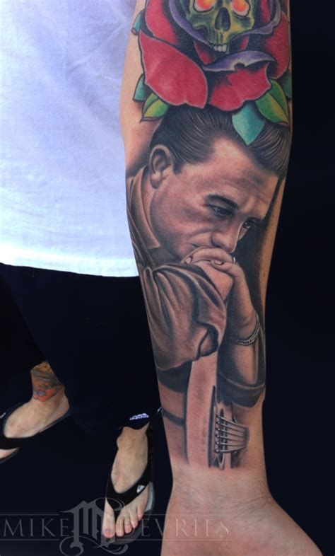 Nice for the johny cash fan and tattoo artist. Johnny Cash Tattoo by Mike DeVries : Tattoos
